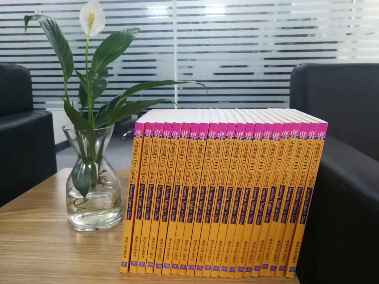 Yangtze Steel presents books to foreign friends working in China's education sector