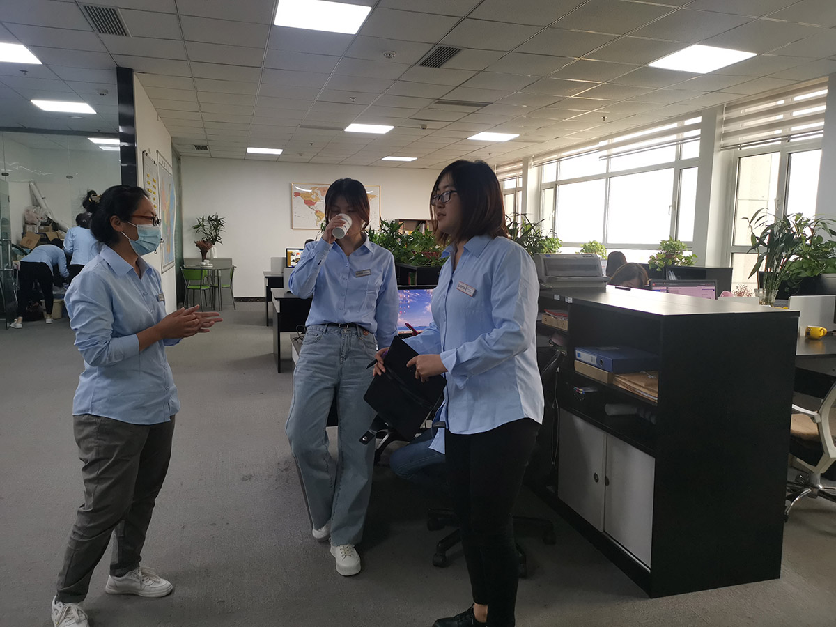 Small talk between work
