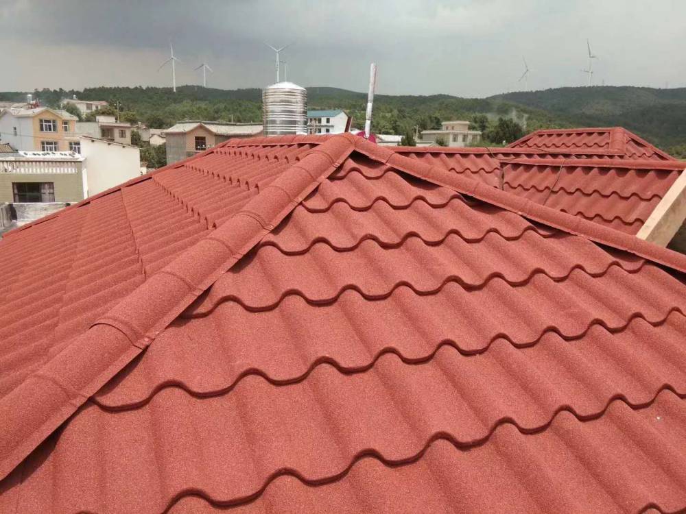 What is metal colored stone tile?