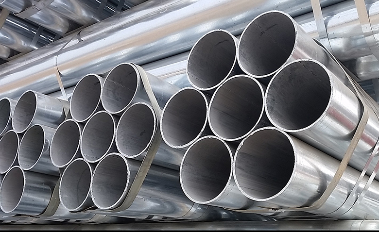 What material is hot-dip galvanized steel pipe made of?