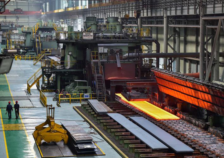 Hot rolling and cold rolling of steel