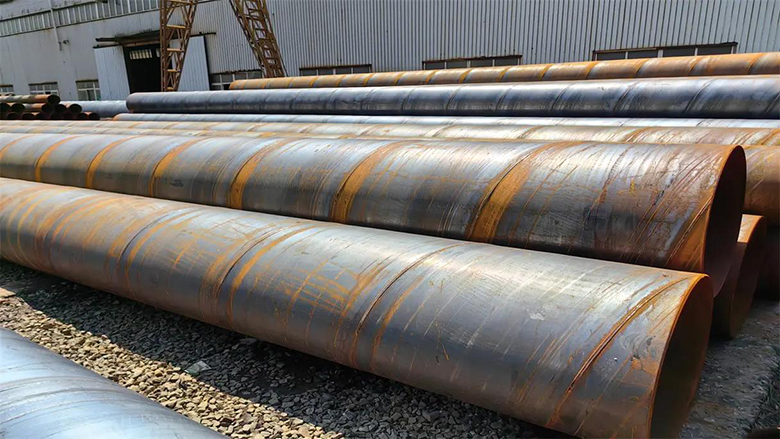 Spiral pipe surface treatment process
